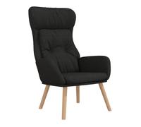 Vidaxl sillón de relax de tela negro