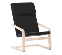 vidaXL Sillón de Relax de Tela Negro