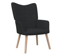 Vidaxl sillón de relax de tela negro