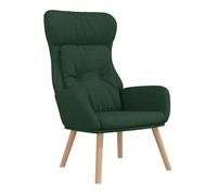 Vidaxl sillón de relax de tela verde oscuro
