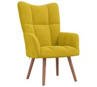 vidaXL Sillón de Relax de Terciopelo Amarillo Mostaza