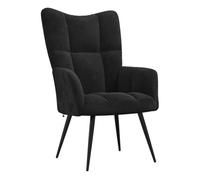Vidaxl sillón de relax de terciopelo negro
