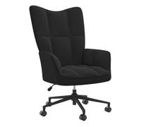Vidaxl sillón de relax de terciopelo negro