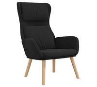 vidaXL Sillón de Relax Silla Butaca Asiento de Relajación Estudio Escritorio Oficina Salón Sala de Estar Mueble Decoración de Terciopelo Negro