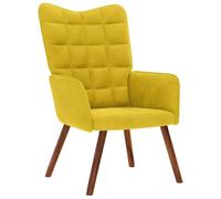 vidaXL Sillón de Relax para salón Terciopelo Amarillo