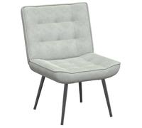 vidaXL Sillón de Relax Terciopelo Gris Claro 64x74x84 cm, Silla, Silla de Comedor, Silla de Oficina, Silla Relajante, Silla de Sala