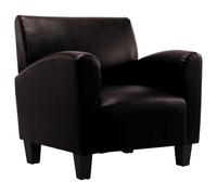 Sillón De Cuero Artificial Marrón Oscuro Vidaxl