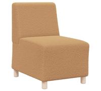 vidaXL Sillón de sofá Beige 55 cm Tejido imitación Lana rizada, sofá Individual, sofá cómodo, sillón de televisión, sofá, Asiento de sofá