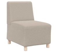 vidaXL Sillón de sofá Gris Claro 55 cm Tejido imitación Lana rizada, sofá Individual, sofá cómodo, sillón de televisión, sofá, Asiento de sofá