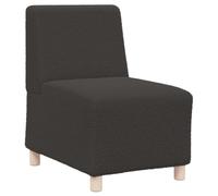 vidaXL Sillón de sofá Gris Oscuro 55 cm Tejido imitación Lana rizada, sofá Individual, sofá cómodo, sillón de televisión, sofá, Asiento de sofá