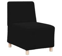 vidaXL Sillón de sofá Negro 55 cm Tejido imitación Lana rizada, sofá Individual, sofá cómodo, sillón de televisión, sofá, Asiento de sofá