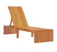 vidaXL Tumbona 200x55x30 cm de Madera Maciza de Acacia