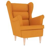 vidaXL Sillón de Tela Amarillo Oscuro 74x84x100 cm, sillón de Relax, sillón de salón, sofá de Relax, sillón de Descanso, sillón de Dormitorio