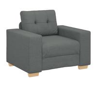 vidaXL Sillón de Tela Gris Oscuro 60 cm