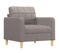 vidaXL Sillón de Tela Gris taupé 60 cm