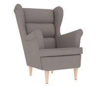 Vidaxl sillón de tela gris taupe 74x84x100 cm