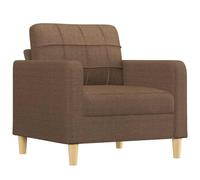 vidaXL Sillón de Tela marrón 60 cm