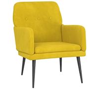 vidaXL Sillón de Terciopelo Amarillo 62x79x79 cm