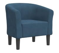 vidaXL Sillón de Terciopelo Azul Oscuro