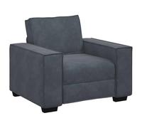 vidaXL Sillón de Terciopelo Gris Oscuro 59 cm, sillón Individual, sillón Decorativo, sillón Relajante, sillón de salón, sillón de TV