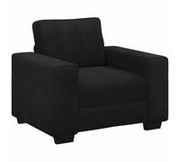 vidaXL Sillón de relax de terciopelo negro 100x77x82 cm