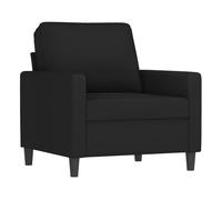Vidaxl sillón de terciopelo negro 60 cm