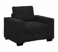 vidaXL Sillón de Terciopelo Negro 60 cm