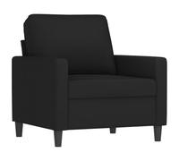 vidaXL Sillón de Terciopelo Negro 60 cm
