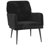 vidaXL Sillón de Terciopelo Negro 62x79x79 cm