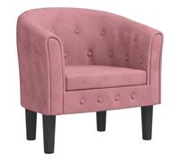 vidaXL Sillón de Terciopelo Rosa