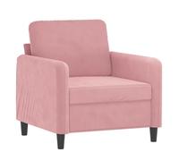 Vidaxl sillón de terciopelo rosa 60 cm