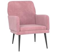 vidaXL Sillón de Terciopelo Rosa 62x79x79 cm