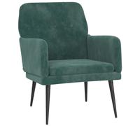 vidaXL Sillón de Terciopelo Verde Oscuro 62x79x79 cm