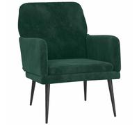 vidaXL Sillón de Terciopelo Verde Oscuro 62x79x79 cm, sillón de Relax, sillón de salón, sofá de Relax, sillón de Descanso, sillón de Dormitorio