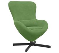 vidaXL Sillón Huevo Terciopelo Verde Claro