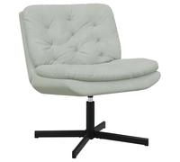vidaXL Sillón giratorio relax de terciopelo gris claro con estructura de metal. Mide 63 x 75 x 76 cm, tiene un diseño ergonómico y gira 360°. Suave al tacto, diseñado solo para interiores. Tiene patas