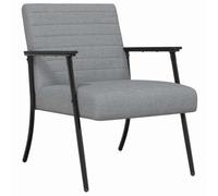 vidaXL sillón Gris Claro 59 x 75 x 78 cm Tela, Sillón Moderno, diseño Rectangular, Estilo Actual con Soporte ergonómico, Ideal para Comodidad y funcionalidad, Espacio Adecuado