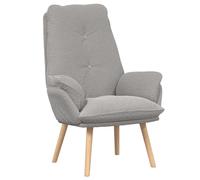 vidaXL sillón Gris Claro 69 x 74 x 93 cm Tela Sherpa, Sillón para Sala, Asiento Moderno, cómodo y Acolchado, Mueble Indoor, Elegante y ergonómico