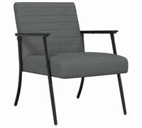 vidaXL sillón Gris Oscuro 59 x 75 x 78 cm Tela, Sillón Moderno, diseño Rectangular, Estilo Actual con Soporte ergonómico, Ideal para Comodidad y funcionalidad, Espacio Adecuado