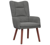 vidaXL Sillón Relajante de Terciopelo Gris Oscuro