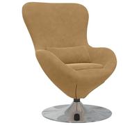 vidaXL Sillón reclinable moderno con almohada – ergonómico, cuero sintético marrón, compacto