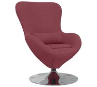 sillón moderno vidaXL de color borgoña con cojín para sala de estar oficina, tela duradera, diseño ergonómico estiloso, solución de asientos interior, silla tapizada para un puesto, muebles de lectura
