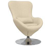 Sillón Ergonómico de Terciopelo en Crema | Asiento Interior Elegante Perfecto para Sala de Estar y Oficina | Diseño Cómodo | Para Adultos | Patas de Metal Pulido | Sillón Compacto