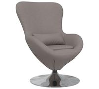vidaXL Sillón Huevo Tela Taupe