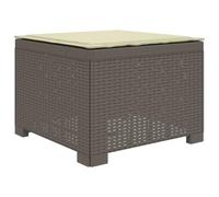 vidaXL Sillón Individual de Jardín con Cojín Apariencia de Ratan PP, Sofá Resistente al Clima para jardín, balcón, Invernadero, Patio, Ideal para Disfrutar al Aire Libre