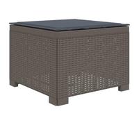 vidaXL Sillón Individual de Jardín con Cojín Apariencia de Ratan PP, Sofá Resistente al Clima para jardín, balcón, Invernadero, Patio, Ideal para Disfrutar al Aire Libre