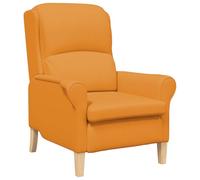 vidaXL Sillón Moderno Mostaza Oscuro Tela Grande Ergonómico