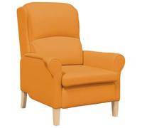 vidaXL Sillón Moderno Mostaza Oscuro Tela Grande Ergonómico