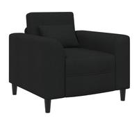 vidaXL Sillón Negro Tela