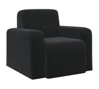 vidaXL Sillón Negro Terciopelo
